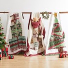 Christmas Tree Patchwork Quilt Throw - 100  Cotton Holiday Style