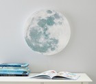 Pottery Barn Kids Lit Acrylic Moon Wall Lamp Nursery Bedroom Decor