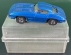 Aurora Tjet Tyco  s   63 Corvette Stingray Blue Slot Car Ho Scale 1 87th Rare