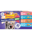 Wet Cat Food Pate  Soft Seafood And Chicken Variety Pack  5 5 Oz Cans  40 Pack