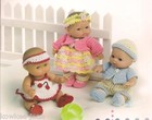 Itty Bitty Babies  Baby Doll Clothes Thread Crochet Patterns Dolls - See Pics