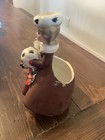 Vintage Relpo Lady Christmas Head Vase Planter Made In Japan Napcoware