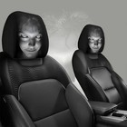 Headrest Cover  Prank Horror Creepy Car Decor Accessory Seat Protector Halloween