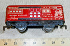 Marx 547 Nyc Express Baggage Car Red W Sliding Doors O Gauge 6 Inch 4 Wheel T s