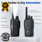 4 Pack Walkie Talkies Uhf Two Way Radio With Earpieces   Charging Dock