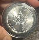 2018 Canadian 9999 Fine 1oz Silver Maple Leaf Coin Elizabeth Reverse W  Capsule