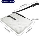 Paper Trimmer Guillotine Metal Base A3 Stack Paper Cutter Heavy Duty 18 Inch Wit