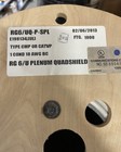 Scp Rg6 uq-p-spl Rg6 Quad Shield Plenum Cable Catv 18 Awg Ccs 60  Al Braid 1000 