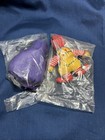 Mcdonald   s 1981 4   ronald And Grimace Stuffed  Happy Meal Toys New Og Plastic Bag