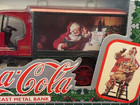 Coca-cola 1993 Santa Claus Xmas Metal Coin Bank Truck Diecast 1 34 New Free Ship
