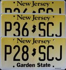 New Jersey License Plate - Garden State Yellow License Plates