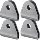 4 Pack Double Shear Tabs Seat Belt Limit Strap Weld On Tabs 1 2 Hole For Offroad