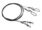 Black Wire Fishing Leaders - 24pk   Assortment Afw Surflon Rosco Snap Value Lot