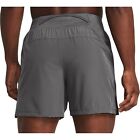 Under Armour Launch Elite Mens Running Shorts Grey 5 Inch Lined Breathable Run