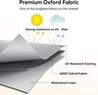 Waterproof Patio Table Cover  Heavy Duty 600d Canvas Patio Furniture Covers For