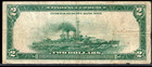 1918  2 Federal Reserve Note Chicago  battleship 