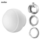 Godox Ml-cd15 Diffuser Dome Kit 3 Adapter Ring For Camera Flash Speedlite Light