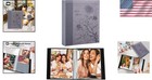 Durable Faux Leather Small Photo Album - 2 Pks With 52 Vertical Displays