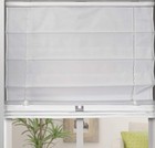 Thermal Room Darkening Fabric Roman Shades  Color  White  Size  58 5  W X 60  H 
