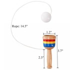 12 Pcs Wooden Catch Ball Game  Vintage Cup Ball Toy For Kids