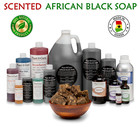 8 Oz  Scented African Black Soap Liquid Raw 100  Pure Organic Body Face Wash