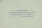 Rare 1904 Antique Invitation Mission Board Meeting Deutsche Reichspost Postcard