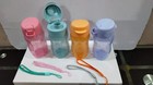Tupperware 310 Ml Slim Bottles With Straps 1 Set  4 Pieces - New-free Shipping