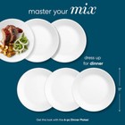 Corelle Winter Frost White 10 25  Dinner Plate  Set Of 6