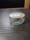 Vintage  John Robert Powers Glass Compact Powder Jar Vanity Cosmetics Makeup