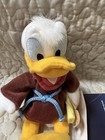 Vtg Walt Disney Donald Duck Fantasia Plush 2000 Bean Bag Scroll 8  With Tags