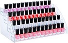 Acrylic Nail Polish Organizer  48 Bottles 4-layer Display Rack  Makeup Storage