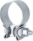 2pcs 2  Inch Narrow Band Exhaust Clamp Lap Joint T409 Stainless Steel 2 In
