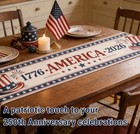 250 Anniversary Table Runner  Patriotic Table Runner For 250th Anniversary  Patr
