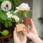 2pc Mini Wood Vase Magnets For Fridge Cute Bud Vases Magnetic Funny Magnetic