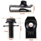 For Honda Body Bolts   U-nut Clips M6 Engine Cover Undertray Splash Shield Guard