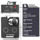 2000w Dual Spray Smoke Fog Machine Rgb 16 Led Light Dmx Halloween Vertical Spray