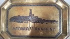 Engraved Bronze Plate Middle Eastern Orientalism