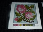 2 Elizabeth Bradley Floral Needlepoint Charts Only Rose   Bee Christmas Rose 4 5