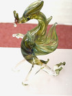 Dragon Art Blown Crystal Glass Figurine Chinese Dragon Glassware 2  Tall