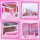Kitchen Playset For Girls  Play Toys Dolls With Realistic Lights    