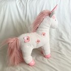 Fao Schwarz Unicorn Horse Plush White Pink Flowers 12    Stuffed Animal Pony 2022