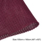Burgundy Speaker  Mesh Grill Stereo Fabric Dustproof 100cmx160cm 40 x63 