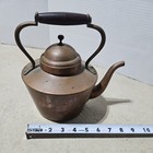 Vintage Portugal Copper Tea Kettle Pot Brass   Wood Handle