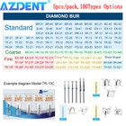 5 Uds  1 Paquete De Fresas De Diamante Dental Azdent Para Piezas De Mano De Alta