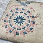 Rare Civil War Starburst 13 Colonies Unity Flag Shield Envelope Cover Vintage