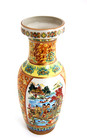 Vintage Chinese Hand Decorated Ceramic Vase 9 