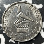 1935 Southern Rhodesia 1 Shilling Lot jm7813 Silver  High Grade  Beautiful 