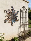 Colorful Metal Sun Wall Decor  Garden Outdoor Metal Art Sign