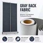 Custom Retractable Banner Stand 33 5 x80 curl-free Fabric  Made In Usa