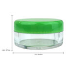 25 Pieces 5 Gram 5ml Plastic Makeup Cosmetic Lotion Cream Sample Jar Containers